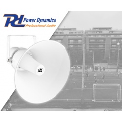 Głośnik tubowy okrągły HSR30 30W 100V Power Dynamics na stadion