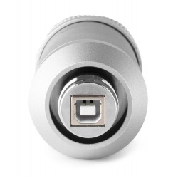 Mikrofon studyjny USB Vonyx CM300 statyw stołowy czarny biały srebrny