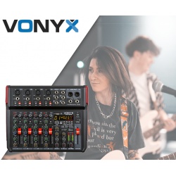 Mikser muzyczny 8-kanałowy REC BT DSP USB VM-KG08 Vonyx
