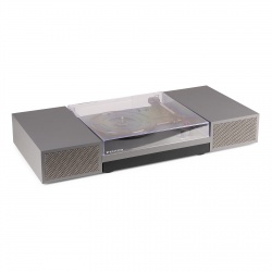 Gramofon z głośnikami RP165G Bluetooth RCA klocki szary