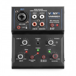 Mikser muzyczny 2-kanałowy USB VMM201 Vonyx Jack XLR