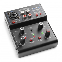 Mikser muzyczny 2-kanałowy USB VMM201 Vonyx Jack XLR