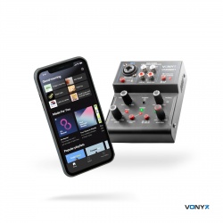Mikser muzyczny 2-kanałowy USB VMM201 Vonyx Jack XLR