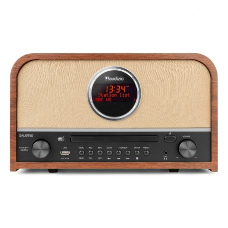 Radioodbiornik tuner DAB+ oraz FM z odtwarzaczem CD Salerno Audizio