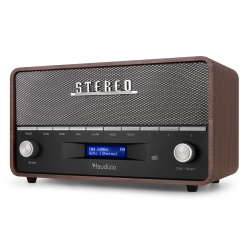 Przenośne radio stereo z budzikiem Audizio Corno DAB+ FM BT na baterie