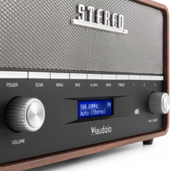 Przenośne radio stereo z budzikiem Audizio Corno DAB+ FM BT na baterie