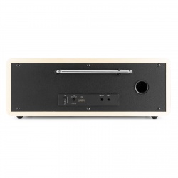 Miniwieża Audizio CD/BT/DAB+/radio internetowe biała czarna Naples