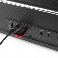 Miniwieża Audizio CD/BT/DAB+/radio internetowe biała czarna Naples