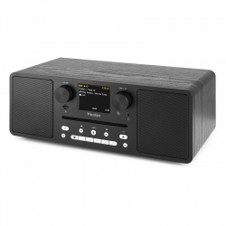 Miniwieża Audizio CD/BT/DAB+/radio internetowe biała czarna Naples