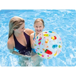 Dmuchana piłka plażowa do zabawy dla dzieci 51 cm INTEX 59040