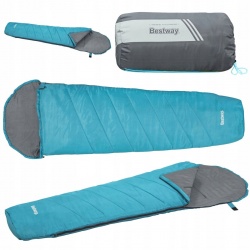 Śpiwór turystyczny Hiberhide 10 Bestway 68102 niebieski zielony