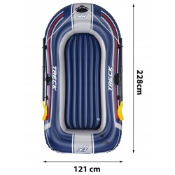 Ponton dwuosobowy Hydro-Force Treck X1 Bestway 61083 pompka wiosła
