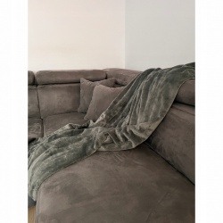 Miękki Koc Narzuta na Łóżko Mikrofibra Ciepły 160x200 cm Gruby
