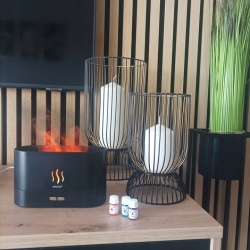 Dyfuzor zapachowy nawilżacz powietrza aromaterapia 180ml USB typu C