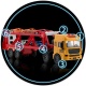 Edukacyjna zabawka ciężarówka 6 aut laweta tir samochodziki RK-760