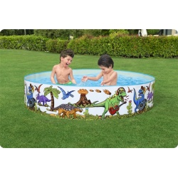 Basen 183 x 38cm Dinozaury dla dzieci rozporowy Bestway 55022