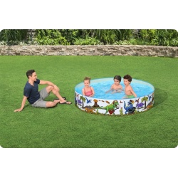 Basen 183 x 38cm Dinozaury dla dzieci rozporowy Bestway 55022