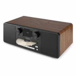 Miniwieża Audizio CD/BT/DAB+/radio internetowe biała czarna Naples