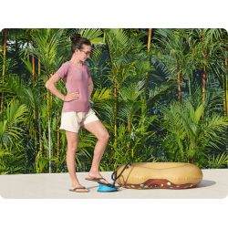 Pompka nożna do materaca 23 x 15 cm wąż końcówki Bestway 62023