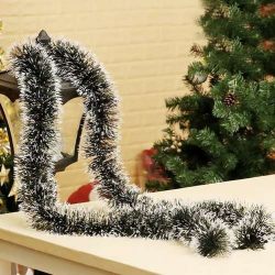 Girlanda sztuczna oszroniona 6m 15cm ozdoba choinkowa łańcuch na poręcz choinkę