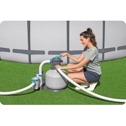 Pompa basenowa piaskowa z piaskiem 50kg 11355 l/h Bestway 58486
