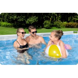 Basen ogrodowy 412 x 201 x 122 cm prostokątny Bestway 56457