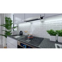 Okap kuchenny teleskopowy pod zabudowę 60 cm INOX Berdsen LED