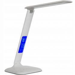 Lampka biurkowa LED z wyświetlaczem termometrem zegar budzik