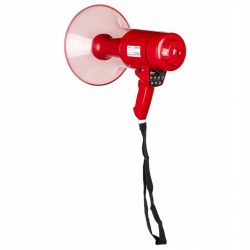 Megafon 50W mikrofon nagrywanie dźwięku syrena Vonyx MEG050