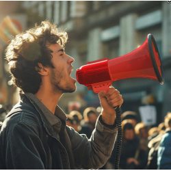 Megafon 50W mikrofon nagrywanie dźwięku syrena Vonyx MEG050