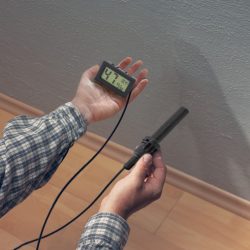 Termometr higrometr miernik wilgotności do terrarium sonda na kablu