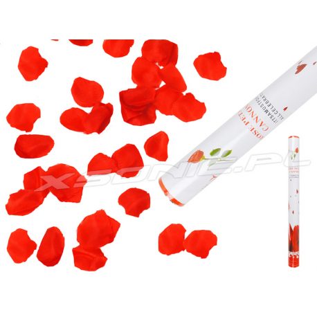 Wystrzałowa tuba strzelające płatki róż konfetti 60cm armatka