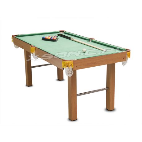 Duży stół do gry w bilard Neosport bilardowy z kompletem akcesoriów 164 x 84 x 74,5 cm