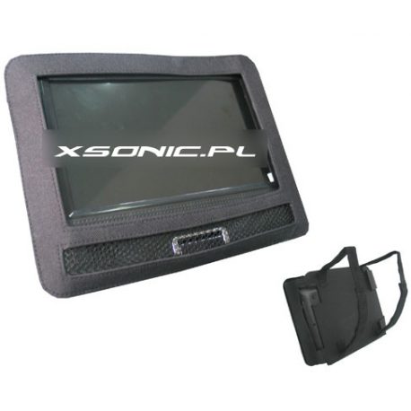 Pokrowiec na monitor LCD lub przenośny odtwarzacz DVD o przekątnej ekranu 9 cali NVOX paski mocujące na zagłówek