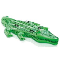 Aligator dmuchany do pływania 203 x 114 cm mocne uchwyty krokodyl INTEX 58562