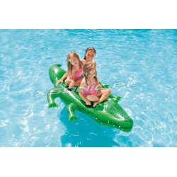 Aligator dmuchany do pływania 203 x 114 cm mocne uchwyty krokodyl INTEX 58562