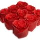 Róże mydło do kąpieli 6 sztuk mydlanych pąków róż w koszyczku