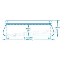 Basen ogrodowy rozporowy 305 x 76 cm Bestway zestaw 15w1 z akcesoriami