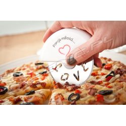 Romantyczny nóż do krojenia pizzy gadżet dla zakochanych