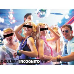 Okulary Incognito VIP-owski gadżet na każdą imprezę czarne