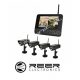 Bezprzewodowy zestaw do monitoringu Reer Electronics - 4 kamery/funkcja nagrywania na SD/HDD
