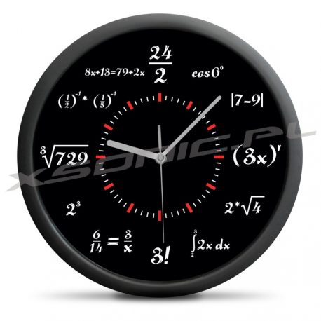 Zegar dla matematyka matematyczny czas różne równania do rozwiązania