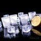 Nietopniejące kieliszki lodowe z wypełnieniem wielokrotnego użytku chłodzi alkohol