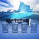Nietopniejące kieliszki lodowe z wypełnieniem wielokrotnego użytku chłodzi alkohol