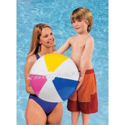 Dmuchana kolorowa piłka plażowa Tęcza 61 cm INTEX 59030 w paski