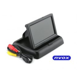 Monitor samochodowy LCD typu flip-up NVOX 4,3 cala dedykowany do kamery cofania dwa wejście AV zasilanie 12V