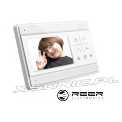 Panel LCD o przekątnej 4.3 cala marki Reer Electronics dedykowany do zestawów wideodomofonów deweloperskich
