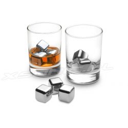 Niespotykane i niebanalne metalowe kostki chłodzące do drinków 4 sztuki w zestawie zamiast lodu