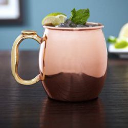 Miedziany kufel do piwa piękny kolor stylowy pojemność 550 ml