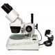 Mikroskop stereoskopowy, w zestawie 2x okular i obiektywy